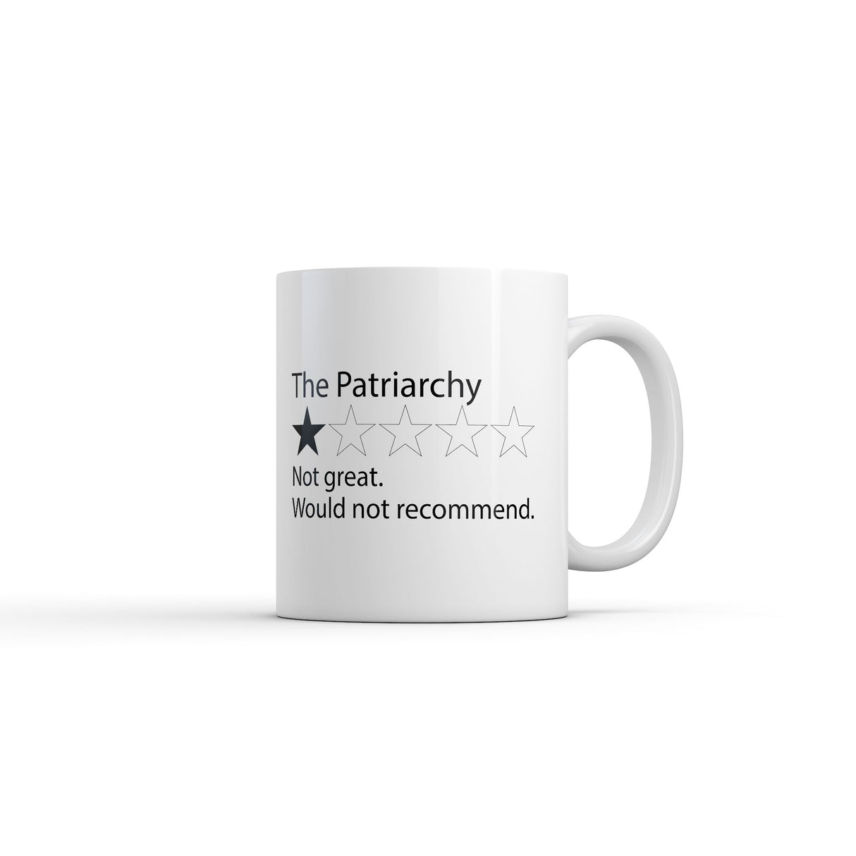 The Patriarchy Review Mug Funny Sarcastic Graphic Novelty Coffee Cup-11oz
