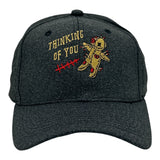 Thinking Of You Hat Funny Sarcastic Voodoo Doll Graphic Novelty Cap