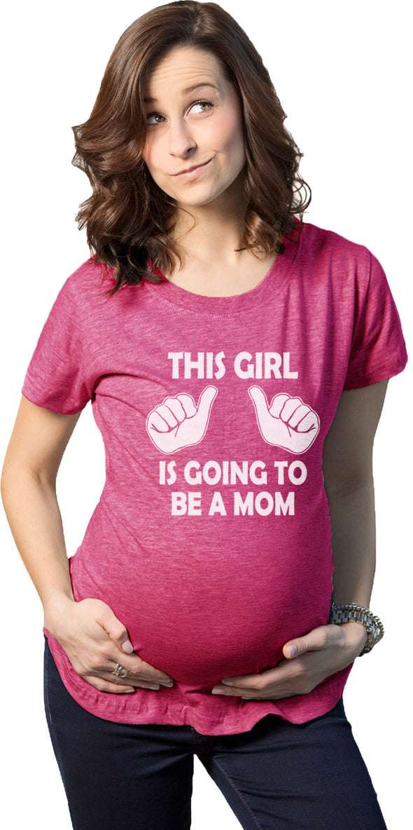 Maternity This Girl Is Going to be a Mom Shirt Cute New Baby Announcement Tee