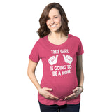 Maternity This Girl Is Going to be a Mom Shirt Cute New Baby Announcement Tee