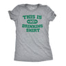 Womens This is my Drinking T Shirt Funny Party Saint Patricks Day St Patty Tee