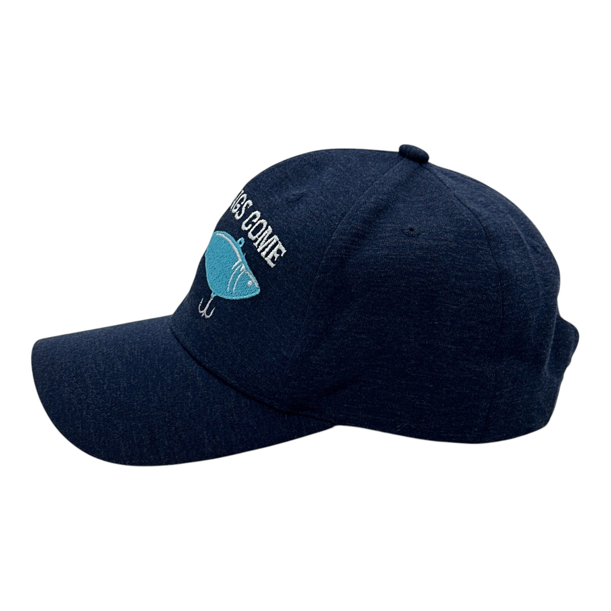Good Things Come to Those Who Bait Hat Funny Sarcastic Fishing Graphic Novelty Cap