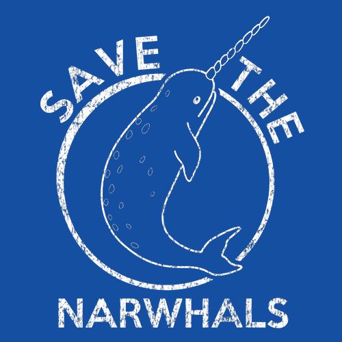 Save The Narwhals Men's Tshirt