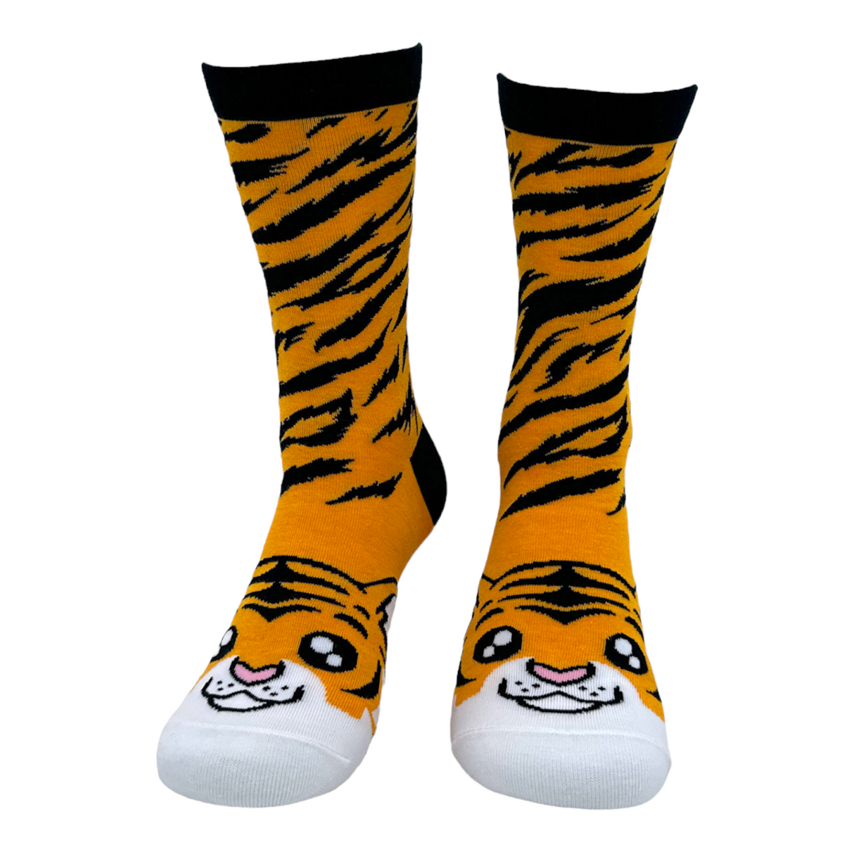 Women's Tiger Socks Funny Cute Cuddly Jungle Cat Novelty Footwear