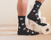 Men's Toilet Paper And Poop Socks Funny Bathroom Humor TP Turd Graphic Novelty Footwear