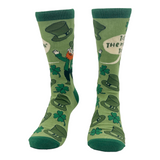 Women's Top Of The Morning To Ya Socks Funny Cute Irish Leprechaun Footwear