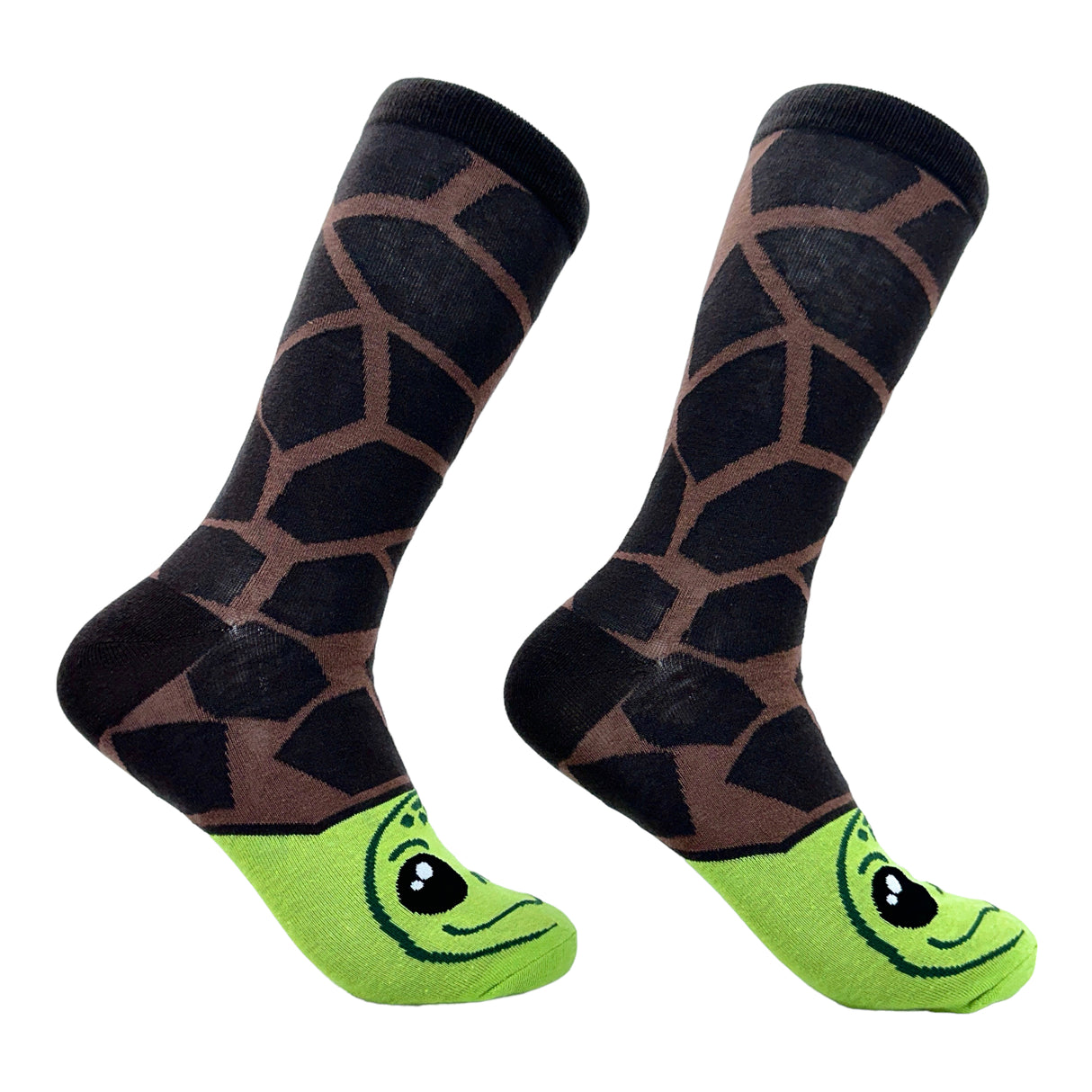 Men's Tortoise Socks Funny Cute Reptile Face Shell Novelty Footwear