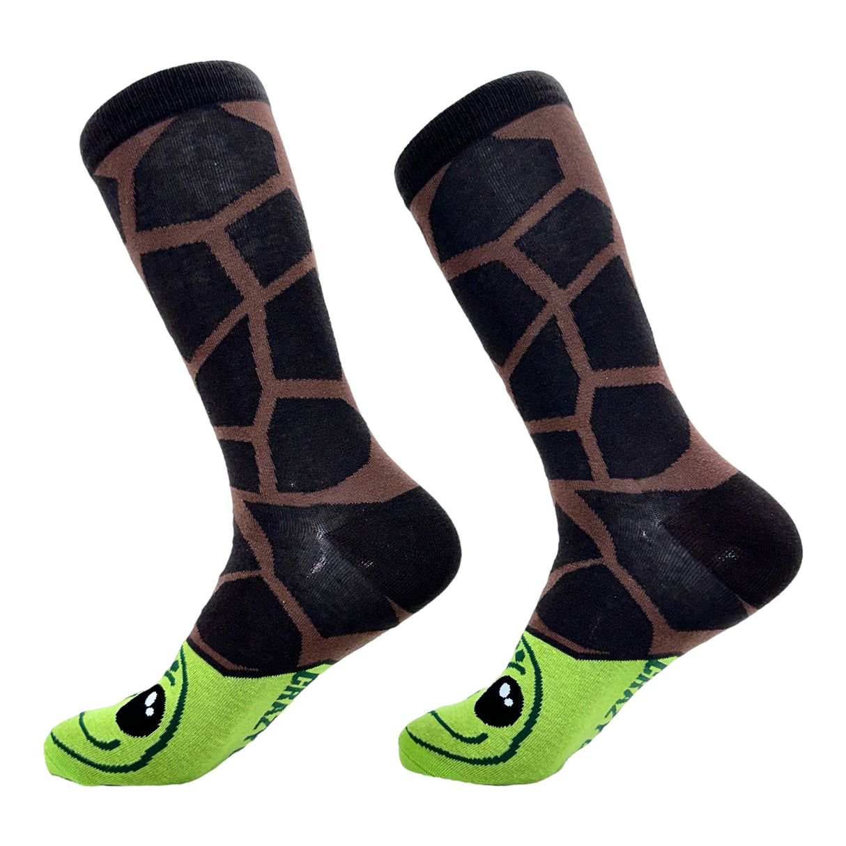 Men's Tortoise Socks Funny Cute Reptile Face Shell Novelty Footwear