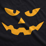 Womens Triangle Nose Pumpkin Face Funny Fall Halloween Spooky T shirt