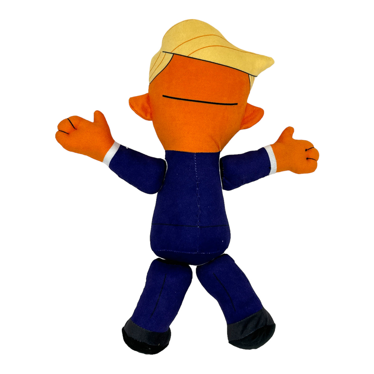 Trumpy Trump Dog Toy Funny Donald Stuffed Chew Toy Designed to be Torn Apart and Reattached - Rip and Reveal Interactive Chew