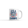 USA Two Time World War Champs Mug Funny Sarcastic Graphic Novelty Coffee Cup-11oz