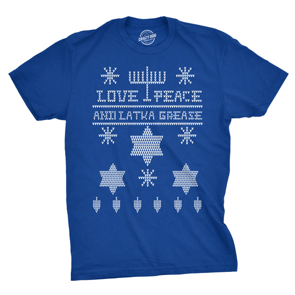 Ugly Hanukkah Sweater Men's Tshirt