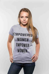 Womens Empowered Women Empower Women T-shirt Cool Lady Girl Power Feminism  Tee