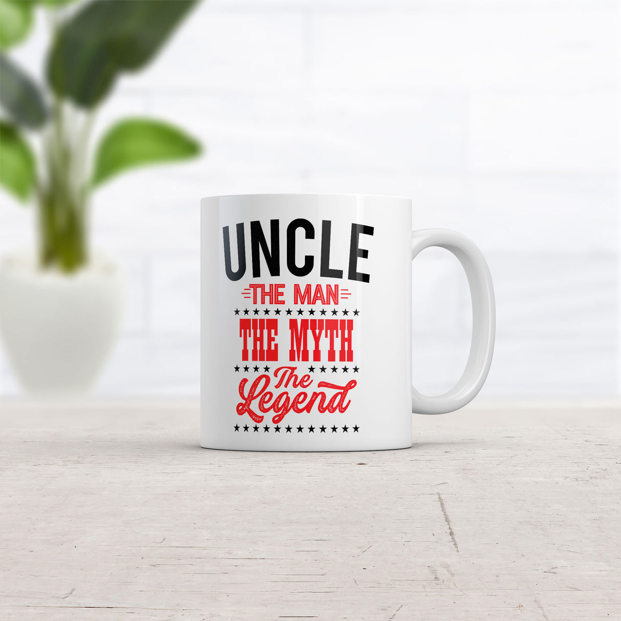 Uncle The Man The Myth The Legend Mug Funny Sarcastic Graphic Novelty Coffee Cup-11oz