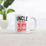 Uncle The Man The Myth The Legend Mug Funny Sarcastic Graphic Novelty Coffee Cup-11oz
