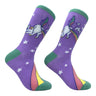 Women's Unicorn Crapping Socks Funny Magical Rainbow Poop Joke Novelty Footwear