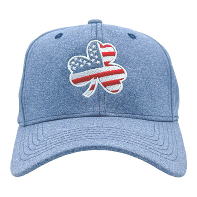 USA Clover Flag Hat Cool American Saint Patricks Day Clover Graphic Cap