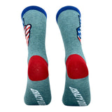 Men's USA Peace Hands Socks Funny Awesome Fourth Of July Patriotic Flag Lovers Footwear