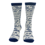 Men's US Constitution Socks Funny Patriotic 4th Of July USA Footwear