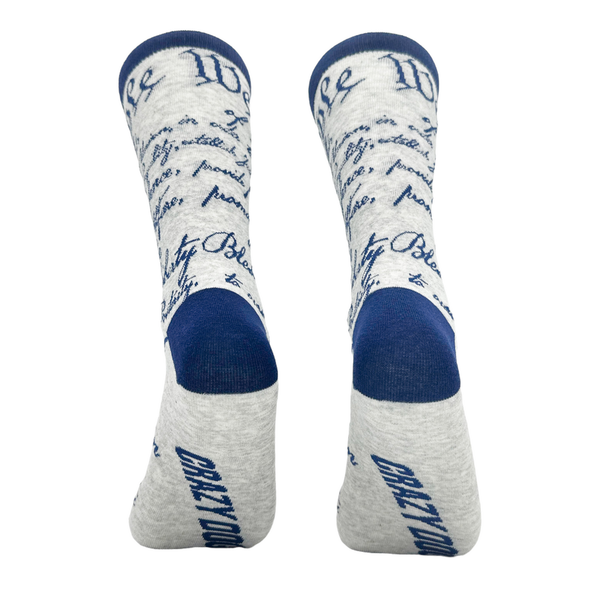 Men's US Constitution Socks Funny Patriotic 4th Of July USA Footwear