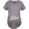 Maternity We're Hungry Funny Baby Bump Pregnancy Announcement T shirt