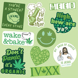 Weed Sticker Extra Large Stickers for Adults Funny Adhesives with Memes