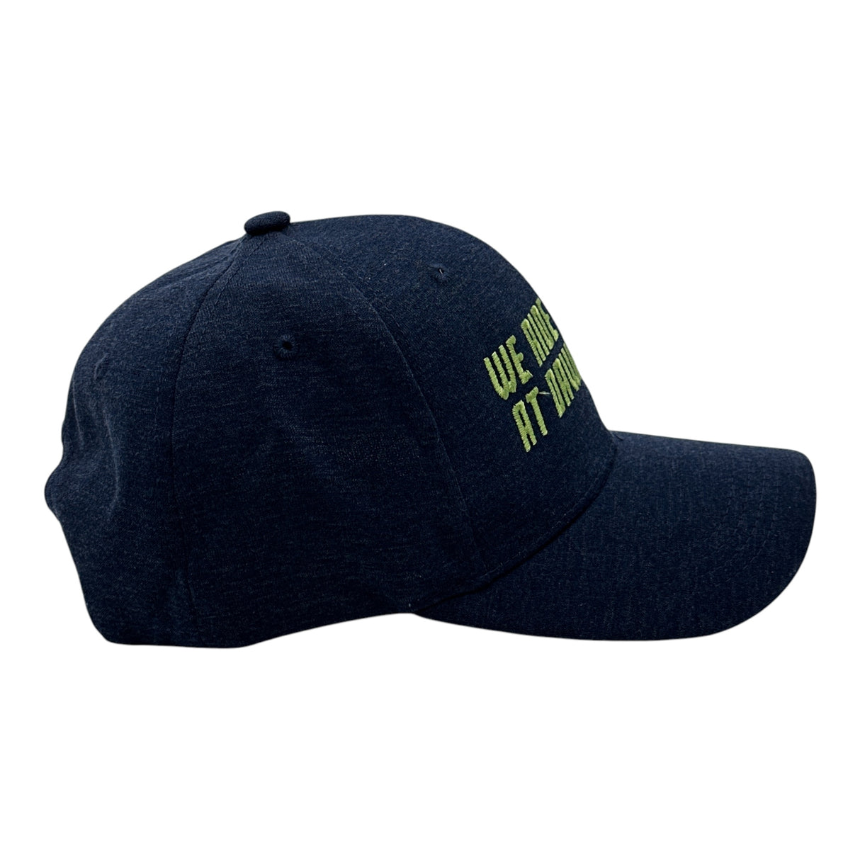 We Ride At Dawn Hat Funny Sarcastic Lawn Mower Graphic Novelty Cap