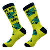 Men's We Ride At Dawn Socks Funny Riding Lawn Mower Joke Footwear