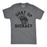 Mens What Up Suckas Funny T Shirt Sarcasitc Mosquito Graphic Tee For Men