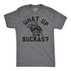 Mens What Up Suckas Funny T Shirt Sarcasitc Mosquito Graphic Tee For Men