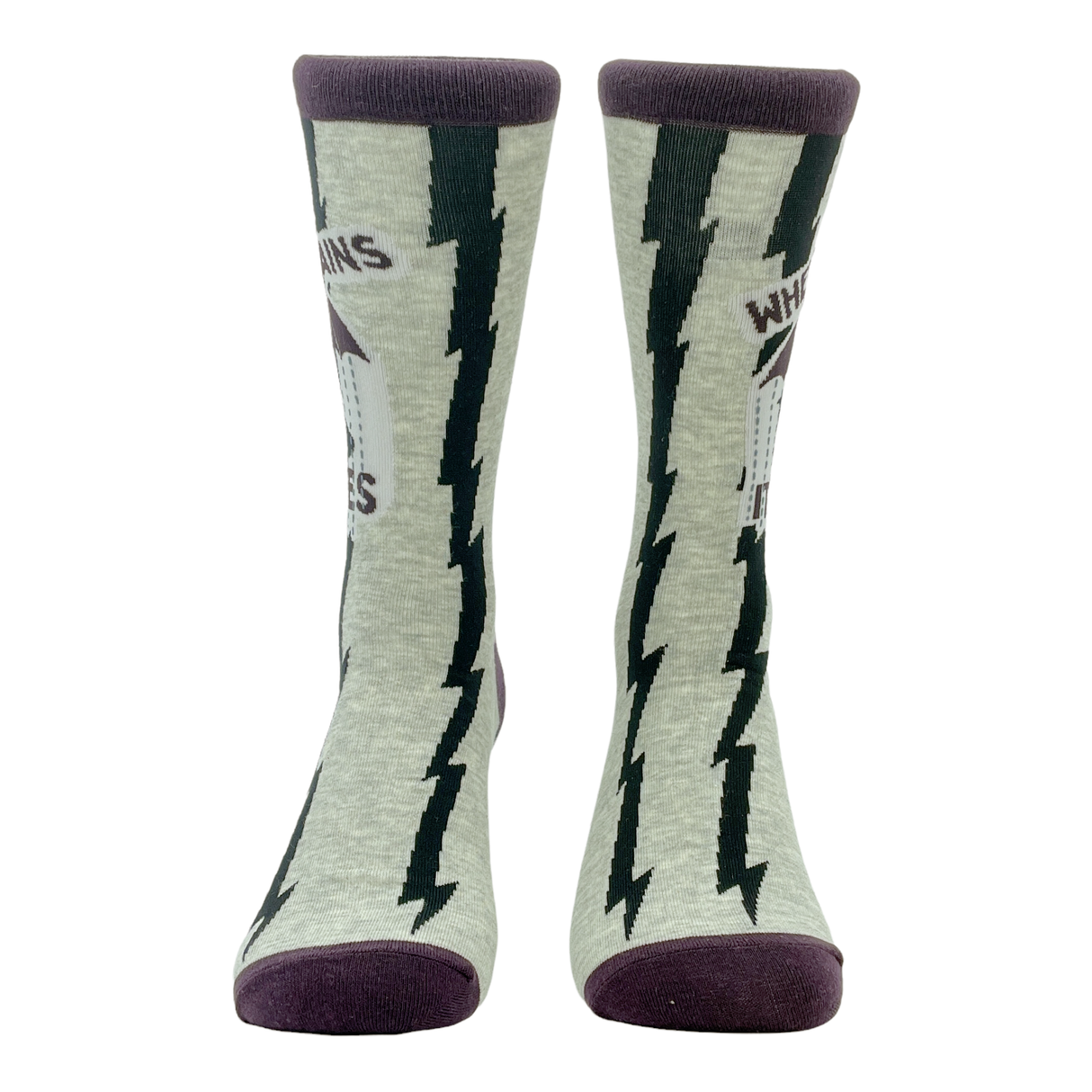 Men's When It Rains It Poes Socks Funny Author Poetry Quote The Raven Novelty Footwear