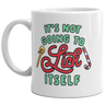 It's Not Going To Lick Itself Mug Funny Christmas Candycane Coffee Cup-11oz