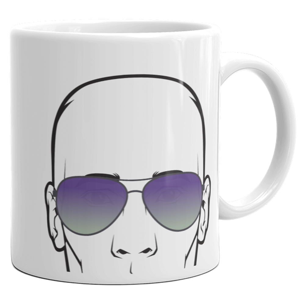 With A Body Like This Who Needs Hair Mug Funny Bald Guy Joke Sarcastic Coffee Cup-11oz