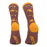 Men's Wiener Rides Socks Funny Dachshund Pet Puppy Lover Novelty Footwear