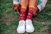 Men's Wiener Rides Socks Funny Dachshund Pet Puppy Lover Novelty Footwear