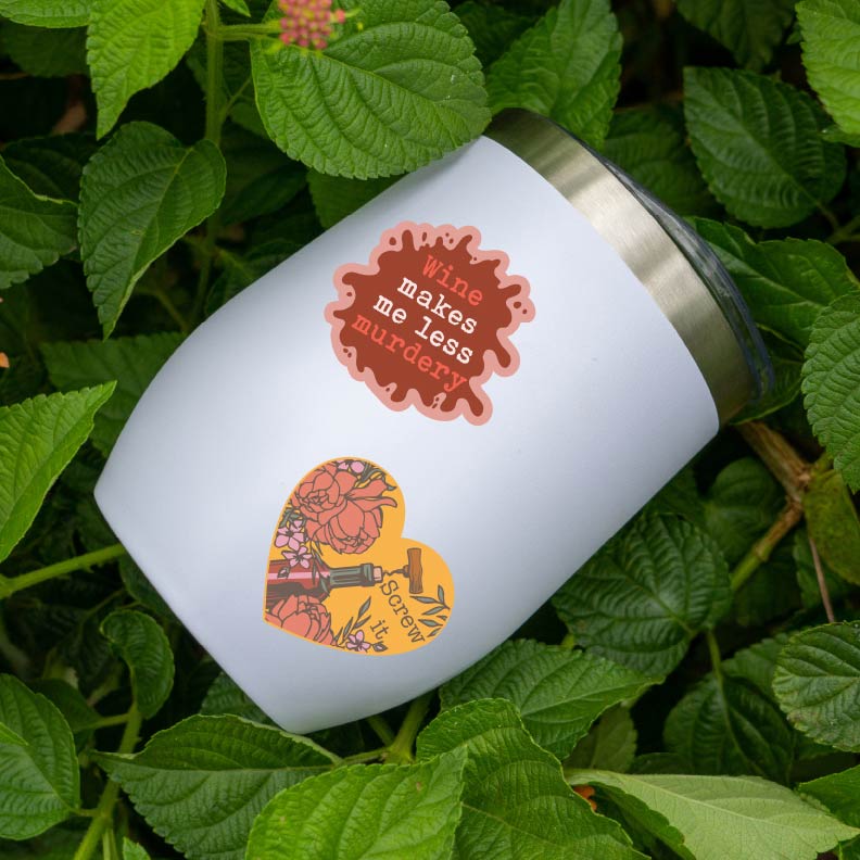 Wine Sticker Extra Large Stickers for Adults Funny Adhesives with Memes