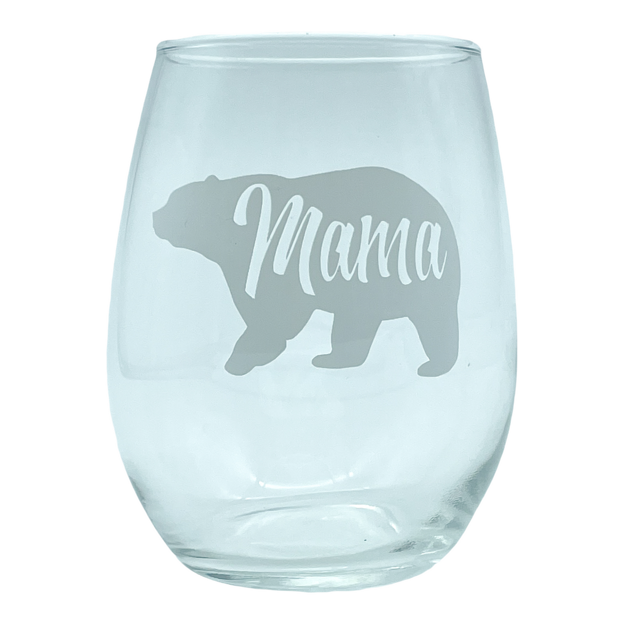 Mama Bear Wine Glass Funny Cute Best Mom of Boys Girls Cool Mother Novelty Cup-15 oz