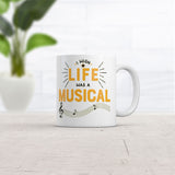 I Wish Life Was A Musical Mug Funny Sarcastic Theatre Novelty Coffee Cup-11oz