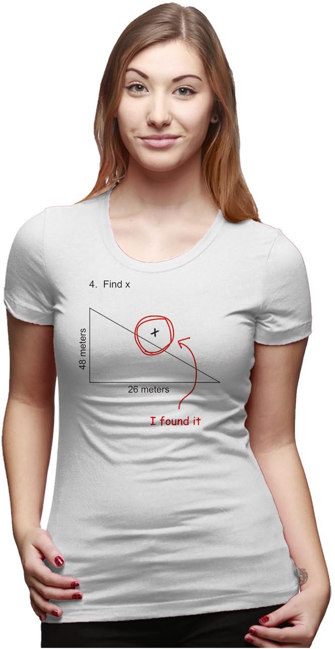 Find X T Shirt Funny Sarcastic Nerdy Math Test Teacher Tee For Women