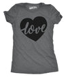 Womens Love Love Love Hearts Tshirt Cute Valentines Day Tee