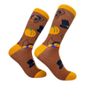 Women's Thanksgiving Socks Funny Turkey Pilgrim Pumpkin Holdiay Graphic Novelty Footwear