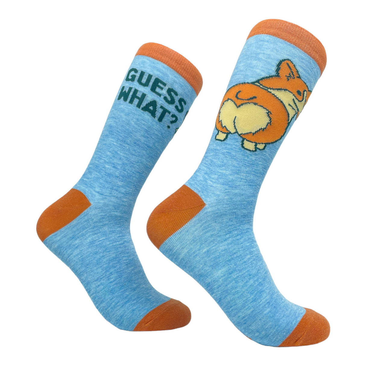 Women's Guess What Corgi Butt Socks Funny Small Breed Pret Puppy Dog Novelty Footwear