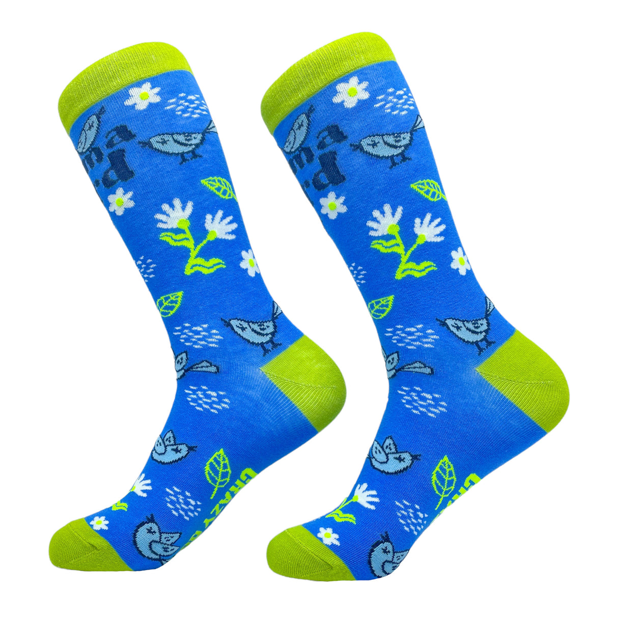 Women's Mama Bird Socks Funny Cute Bluebird Mothers Day Footwear for Mom