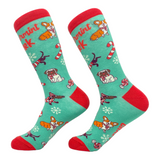 Youth Peppurrmint Meowcha Socks Funny Pet Dog Puppy Animal Lover Christmas Coffee Mocha Footwear