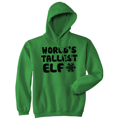 Worlds Tallest Elf Funny Christmas Vacation Hoodie Hilarious Cool Joke Sweater