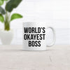 Worlds Okayest Boss Funny Business Owner Ceramic Coffee Drinking Mug  - 11oz