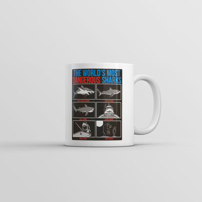 The Worlds Most Dangerous Sharks Mug Funny Shark Week Graphic Coffee Cup-11oz