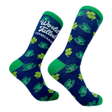 Women's Worlds Tallest Leprechaun Socks Funny St Paddys Day Folklore Joke Footwear