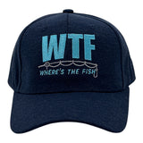 WTF Wheres The Fish Hat Funny Sarcastic Fishing Graphic Novelty Cap