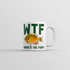 WTF Wheres The Fish Mug Funny Novelty Fishing Coffee Cup-11oz